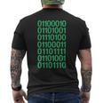 Bitcoin In Binary Code Computer Programming Men's T-shirt Back Print