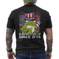 Blowing Stuff Up Since 1776 Funny 4Th Of July Frog Beer Mens Back Print T-shirt