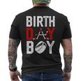 Boy Birthday Party Decorations Hockey Winter Sports Fans Men's T-shirt Back Print