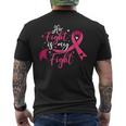 Breast Cancer Awareness Her Fight Is My Fight Men's T-shirt Back Print