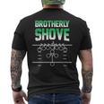 Brotherly Shove Football Fans Men's T-shirt Back Print