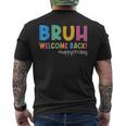 Bruh Happy First Day Of School Welcome Back To School 2023 Men's T-shirt Back Print