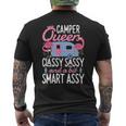 Camper Queen Classy Sassy Smart AssyCamping Rv Gift Camping Funny Gifts Mens Back Print T-shirt