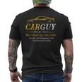 Carguy Definition Car Guy Muscle Car Men's T-shirt Back Print