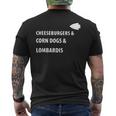 Cheeseburgers Corn Dogs Lombardis Mens Back Print T-shirt