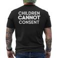 Children Cannot Consent Mens Back Print T-shirt Children Cannot Consent Mens Back Print T-shirt