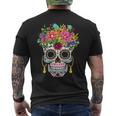 Cinco De Mayo Sugar Skull Dia De Los Muertos Day Of Dead Men's T-shirt Back Print