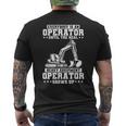 Construction Worker Excavator Heavy Equipment Operator Construction Funny Gifts Mens Back Print T-shirt