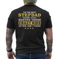 Cool Stepdad For Men Father Step Dad Parenthood Stepfather Mens Back Print T-shirt
