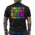 Crayon Crew Coloring Artistic Drawing Color Men's T-shirt Back Print