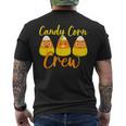 Cute Candy Corn Crew Halloween Trick Or Treat Costume Men's T-shirt Back Print