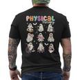 Cute Ghost Physical Therapy Pt Physical Therapist Halloween Men's T-shirt Back Print