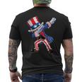 Dabbing Uncle Sam 4Th Of July Independence Day Patriotic Men's Back Print T-shirt