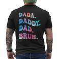 Dad Daddy Bruh Fathers Day Men's Back Print T-shirt