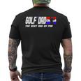 Dad Golf Men Fathers Day Golf Best Dad By Par Men's Back Print T-shirt