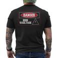 Danger High Vaultage Pole Vault Track And Field Jumping Mens Back Print T-shirt