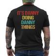 Danny Name Mens Back Print T-shirt