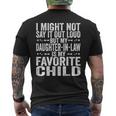 My Daughter In Law Is My Favorite Child Fathers Day Dad Men's Back Print T-shirt