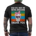 Dear Nana Great Job Were Awesome Thank You Grandma Mens Back Print T-shirt