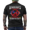 Democrats Suck Are Stupid The Real Virus Threatening The Us Men's Back Print T-shirt