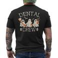Dental Crew Boo Th Dentist Hygiene Retro Halloween Men's T-shirt Back Print