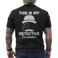 This Is My Detective Costume True Crime Lover Investigator Men's T-shirt Back Print