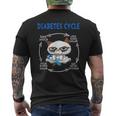Diabetes Cycle Diabetes Awareness Cat Outfits Men's T-shirt Back Print