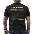 Dickson Name Gift Dickson Facts V3 Mens Back Print T-shirt
