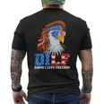 Dilf Damn I Love Freedom Eagle Funny Patriotic 4Th Of July Patriotic Funny Gifts Mens Back Print T-shirt