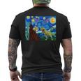 Dinosaur Starry Night Dinosaurs Dinosaur Lover Men's T-shirt Back Print
