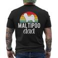 Dog Maltipoo Dad Quote Father Daddy Funny Maltipoo Dog Owner Mens Back Print T-shirt