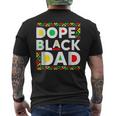 Dope Black Dad Junenth Melanin African Black History Mens Back Print T-shirt