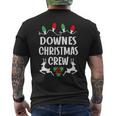 Downes Name Gift Christmas Crew Downes Mens Back Print T-shirt