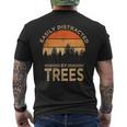 Easily Distracted By Trees Vintage Tree Men's T-shirt Back Print