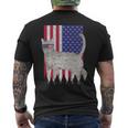 European Burmese Patriotic Cat Usa Pride American Flag Mens Back Print T-shirt