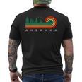 Evergreen Vintage Stripes Ahsahka Idaho Men's T-shirt Back Print