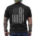 Fathers Day Best Handsome Dad Ever With Us American Flag Mens Back Print T-shirt