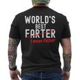 Fathers Day Funny Dad Worlds Best Farter I Mean Father Mens Back Print T-shirt