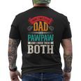 Fathers Day Two Titles Dad And Paw Paw Father Grandpa Mens Back Print T-shirt
