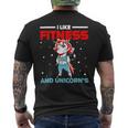 Fitness Unicorn Bodybuilding Sport Lift Weighlifter Gym 1 Mens Back Print T-shirt