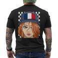 France Flag Bucket Hat French Girl European Pride Mens Back Print T-shirt