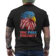You Free Tonight Eagle Happy 4Th Of July Men's Back Print T-shirt