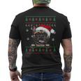 French Bulldog Christmas Ugly Sweater Dog Lover Xmas Men's T-shirt Back Print