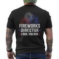 Funny 4Th Of July Fireworks Director I Run You Run Mens Back Print T-shirt