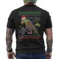 Christmas Tropical Parrot Ugly Christmas Sweater Men's T-shirt Back Print