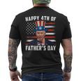 Funny Dazed Joe Biden Confused Happy 4Th Of July Fathers Day Mens Back Print T-shirt