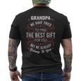 Funny Fathersday Birthday For Grandpa From Granddaughter Son Mens Back Print T-shirt