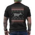 Goat Ugly Christmas Sweaters Men's T-shirt Back Print