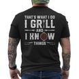 Funny Grilling Bbq Barbecue Smoking Meat Smoker Grill Lover Mens Back Print T-shirt