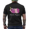 Funny Guinea Pig Unicorn Wheekin Magical Cute Guineacorn Gifts For Pig Lovers Funny Gifts Mens Back Print T-shirt